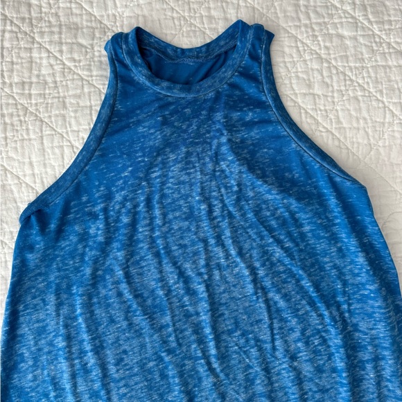 Blue Sleeveless Coverup Dress with Side Knot - Picture 2 of 8